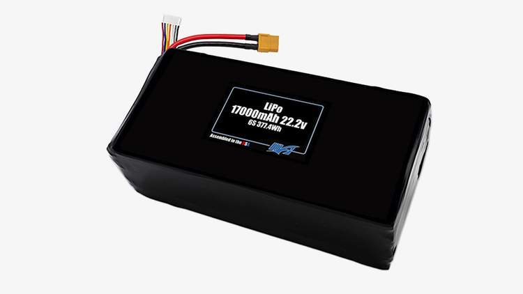 LiPo 17000mAh 6S 22.2v Smart Battery Pack